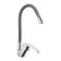 Mixer for the Kitchen "Soyuzkran" 567-114, single-leaf, flexible spout, zinc, gray/chrome
