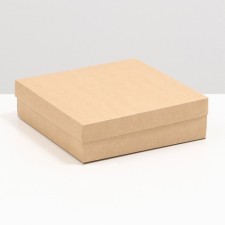 The box is folding, cover, craft, 23 x 23 x 6.5 cm