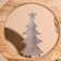 Interior souvenir in the wooden ring "Christmas tree" 30x8x33 cm