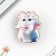 Key keychain with the icon "Girl Cat", anime