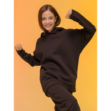 Children's sweatshirt, height 122 cm, chocolate color-1