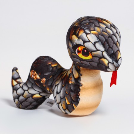 Soft toy "snake", black-1