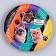 Disposable paper plate "Happy Birthday", cats, 18 cm