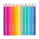 Pencils 24 colors in a plastic box, triangular, wooden, pastel mix
