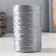 Yarn "for knitting mochecks" 100% polypropylene 400m/100 ± 10 g in the shape of a cylinder (silver)