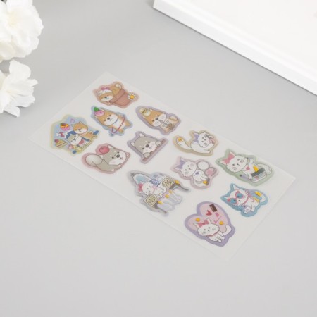 Plastic sticker "Home cutie" 20x9 cm-2