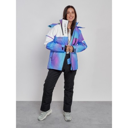 Ski jacket female, size 46, purple color-7