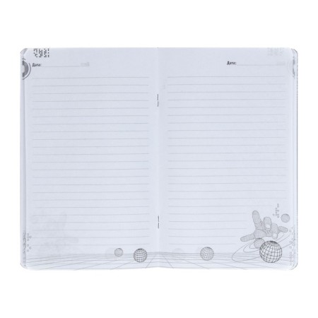 Note book A5, 56 sheets "Abstraction", cardboard cover, lamination "SOFT-Tach", selective UV-LK, Block 65g/m2-3