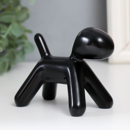 Souvenir Polystone "Dog" Black 10x7.8x5.4 cm