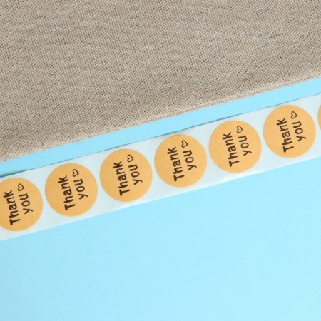 Stickers in the roll "Love", 500 pcs, 2.5 x 2.5 cm-1