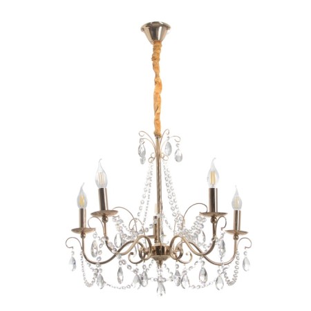 Chandelier "Candy" 5he14 40W gold 64x64x100 cm