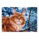 Diamond mosaic "red -haired happiness", full of completeness, 21 × 30 cm