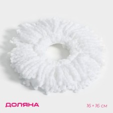 Nozzle for a mop with spin-centrifuga of the share, components to a set, thread length 10 cm, 100 g, white color
