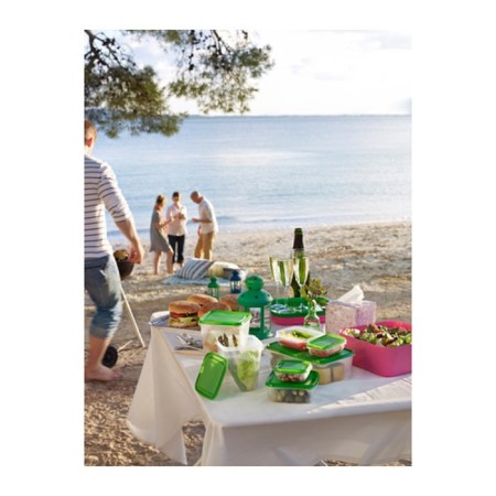 A set of rod containers, 17 pcs, the color is transparent / green-3