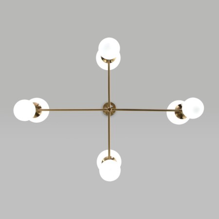 Ceiling Lamp Eurosvet Bubble 30182/8, E27, G9, 8x20W, 1000x760 mm, brass color-2