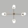 Ceiling Lamp Eurosvet Bubble 30182/8, E27, G9, 8x20W, 1000x760 mm, brass color