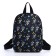 Baby backpack on lightning, black color