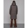 Coat insulated winter female, size 42, dark gray color