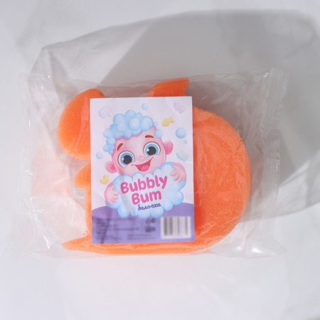 Body sponge "Squirrel", 135 × 130 × 40 mm, color mix-4