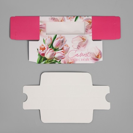 Box for Makarun, confectionery packaging "The most wonderful tulip", 12 x 5.5 x 5.5 cm-4
