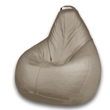 The pear-pear chair is positive, size xxxl, diameter 110 cm, height 145 cm, artificial leather, beige color