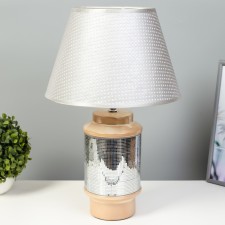 Wiley table lamp E27 40W silver-beige 30x30x46 cm Risalux