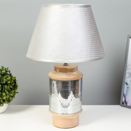Wiley table lamp E27 40W silver-beige 30x30x46 cm Risalux