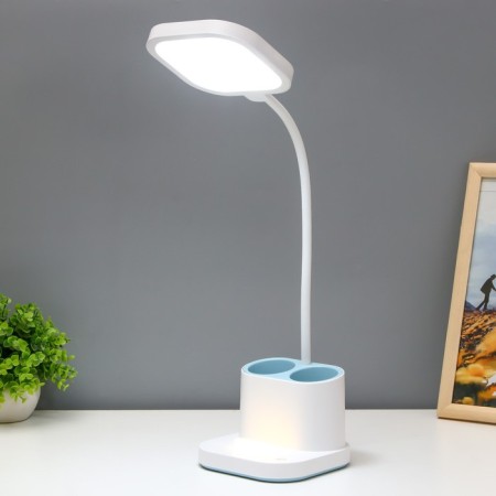 Table lamp sensory "Classen" LED 3W AKB USB white and white 14x13.5x57 cm Risalux-1