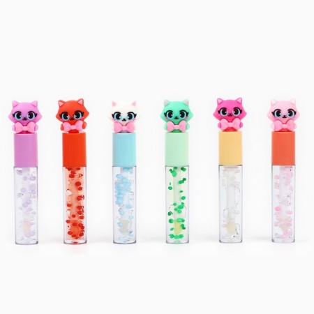 Children's shine for the lip "cat", 8 ml, mix-4