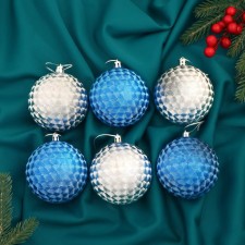 Set of balls plastic D-8 cm, 6 pcs 