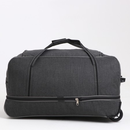 Road bag on wheels, a lightning department, with an increase, an outer pocket, the color is gray-1