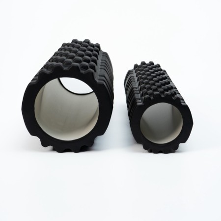 A set of massage rollers 2 in 1 sangh, 33x13 cm and 30x9 cm, black color-9