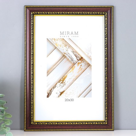 Photo frame Plastic "Mira" 20x30 cm Wenge (plastic screen)
