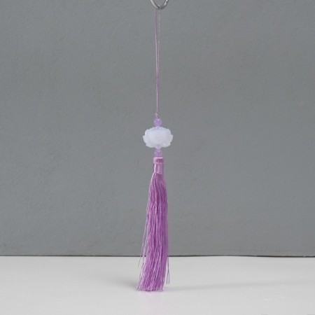 Textile suspension, plastic "Brush. Lotus" Lilac 1,2x2.7x14.5 cm