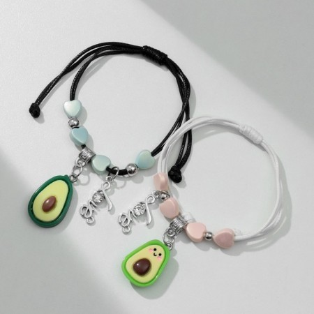 Bracelets "Demetrons" Avocado and Makaruns, Color, 7 cm-3