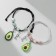 Bracelets "Demetrons" Avocado and Makaruns, Color, 7 cm