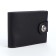 Men's purse on a magnet, a department for cards, coins, black color