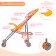 Summer stroller for dolls "Foxes", metal frame, table