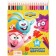 Color pencils, 18 colors, trihedral, Smeshariki