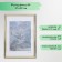 Photo frame plastic "Rainbow" 21x30 cm, gold