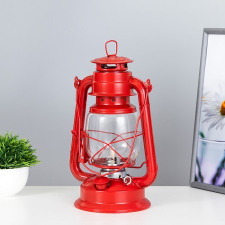 Kerosene lamp decorative red 14x18x27.5 cm Risalux-1