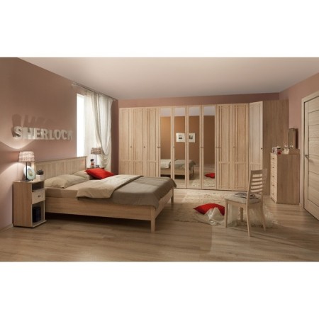 Bedside table Sherlock 51, 282 × 353 × 696 mm, sonoma oak color-2