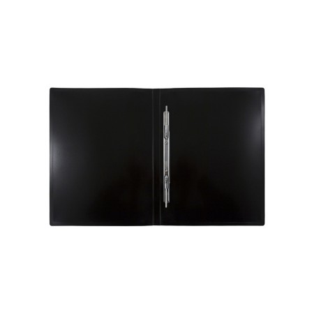 Folder with A4, 700 μm, 27 mm, calligrata deluxe, inner pocket, up to 180 sheets, red / black-1