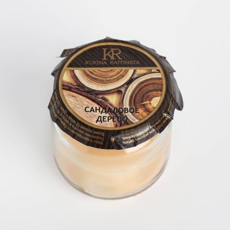 Aromatic candle in the jar "sandalwood"-1