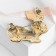 Broach "Bunny", mint color in gold