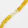 Beads "amber" Processed crumbs, rainbow, 45cm