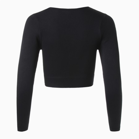 TOP with a long sleeve Minaku: Sportly; Color Black Rr.-9