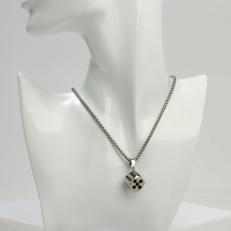 Pillet "Playing Bones", black color in silver, 70 cm-3