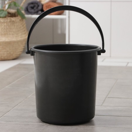Household bucket, 7 l, gray color