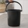 Household bucket, 7 l, gray color
